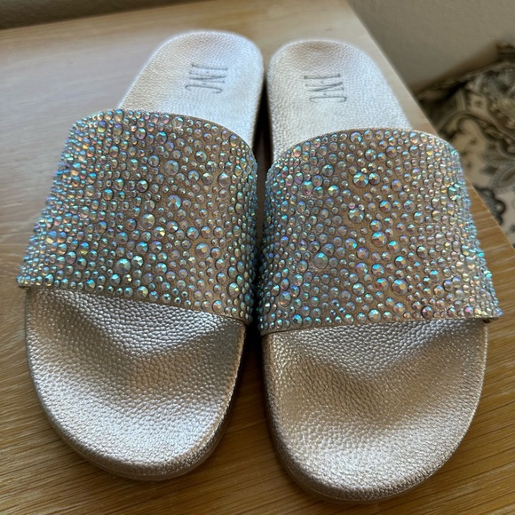 INC Women's Sparkly Rhinestone Sandals/Slides, Wms. Sz. 10, New, Never Worn - Picture 7 of 13